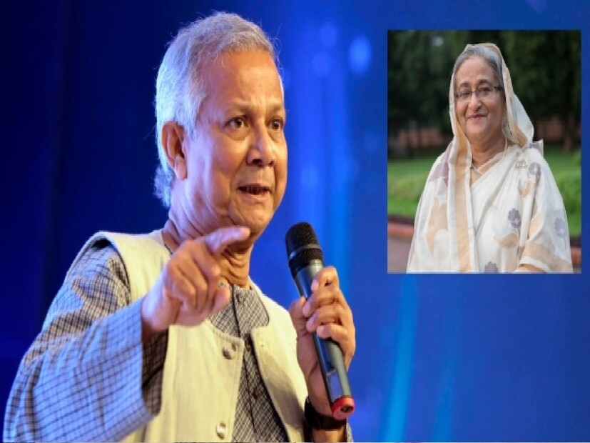 ইউনূসকে 'জঙ্গিনেতা' বলেও উল্লেখ করেন হাসিনা। বলেন, &quot;যে সংবিধান দীর্ঘ সংগ্রাম, মুক্তিযুদ্ধের মাধ্যমে বাঙালিজাতি পেয়েছে, তাতে হাত দেওয়ার অধিকার এই অবৈধ ভাবে ক্ষমতা দখলকারী জঙ্গিনেতাকে কে দিয়েছে? যে ৭.৬২ রাইফেল-বুলেট, সেই অস্ত্র কার কাছে আছে? উদ্ধার হয়েছে কি? পাকিস্তান থেকে প্রশিক্ষণ নিয়ে আসা জামাত-ই-ইসলামির অস্ত্র কি উদ্ধার হয়েছে? সেসব উদ্ধার না করে, পুলিশের অস্ত্র কেড়ে হাতে লাঠি ধরিয়ে দেওয়া হচ্ছে। তাঁদের জীবন বিপন্ন হচ্ছে আজ। যে ক্ষমতায় আছেন, তা দখল করা। মানুষের সমর্থন নেই, সাংবিধানিক ভিত্তি নেই, পদেরও কোনও ভিত্তি নেই। সংসদ ছাড়া তিনি কী করে আইন তৈরি করেন?&quot;