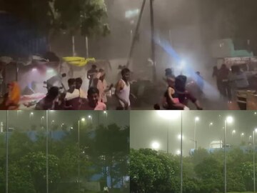 ধেয়ে এল ভয়ানক ঝড়, হল তোলপাড় Photo Courtesy -ANI/ X Account Video Grab