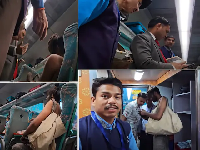 কিছুক্ষণ পর রেলের স্টাফ এগিয়ে আসে শিবরাজের দিকে। রীতিমত হুমকি দিয়ে বলে, 'দাঁড়াও, তোমার এখানে থাকা চলবে না।' হইচই শুনে টিটিও এসে হাজির। শিবরাজ টিটিকে তৎক্ষণাৎ তাঁর টিকিট দেখান। দেখান আধার কার্ডও।
