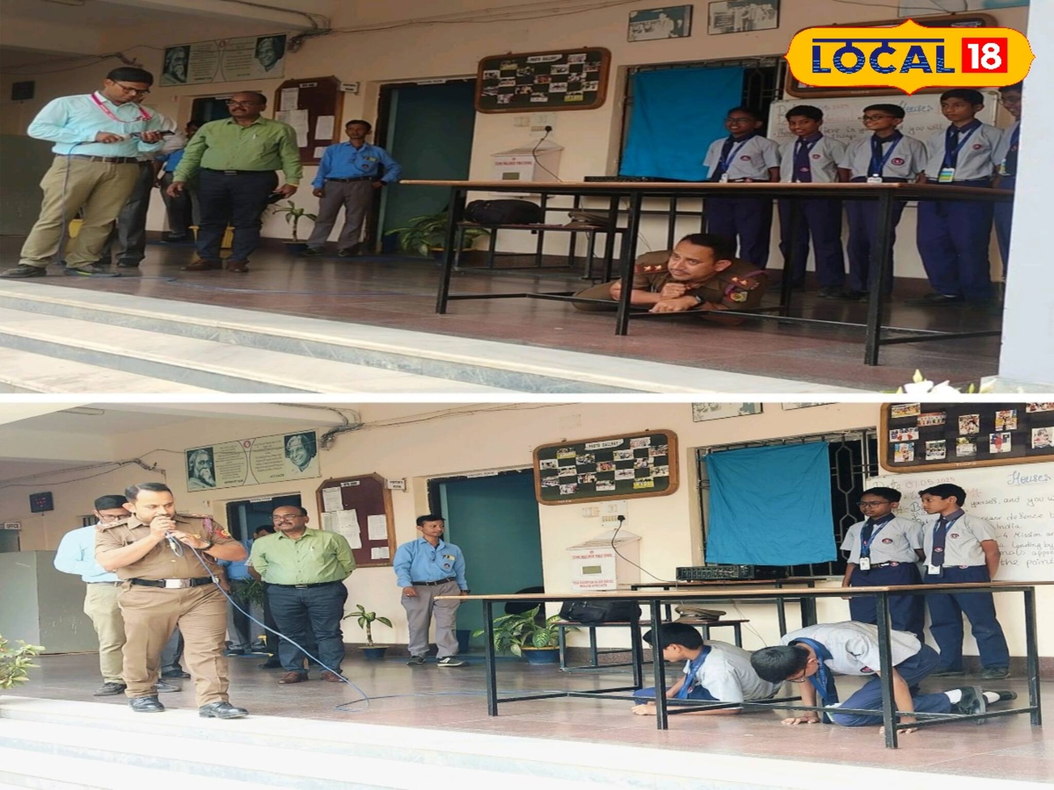 যুদ্ধের আবহে নাগরিক সুরক্ষায় বিশেষ মহড়া! কী কী প্রশিক্ষণ দেওয়া হল পড়ুয়াদের?