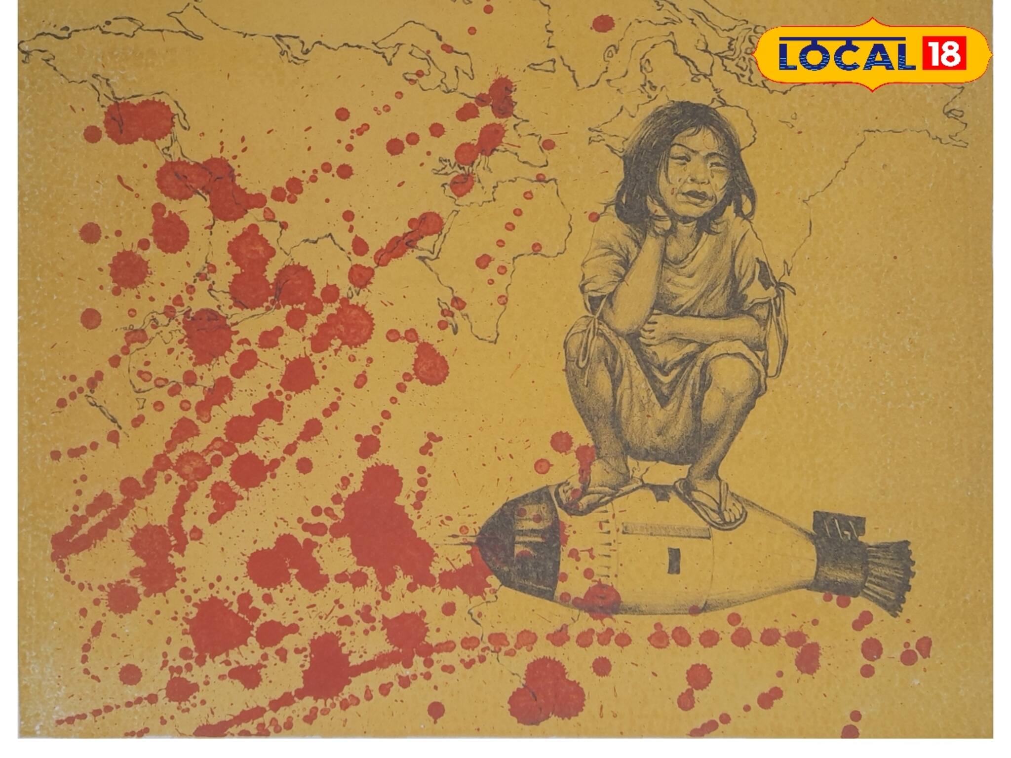 লিথোগ্রাফিতে ফুটে উঠল 'অপারেশন সিন্দুর'! ভারত পাক যুদ্ধ পরিস্থিতি শিল্পীর চোখে