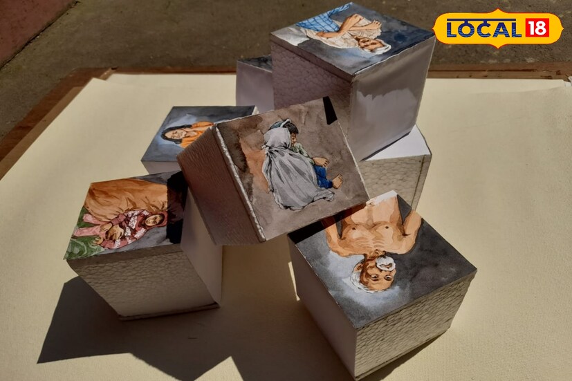 শিল্পীর কথায়, চিত্রে দেখান হয়েছে একটি মিসাইলের উপরে একটি বাচ্চা কাঁদছে এবং মিসাইল টি এশিয়ার ম্যাপ এর উপরে দেখান হয়েছে এবং চারিদিকে রক্তের চিহ্ন দেখান হয়েছে এই বাচ্চাটির মধ্য দিয়ে ভীত সন্ত্রস্ত পাকিস্তানকে বা পাকিস্তানের অবস্থাকে বোঝানো হয়েছে।