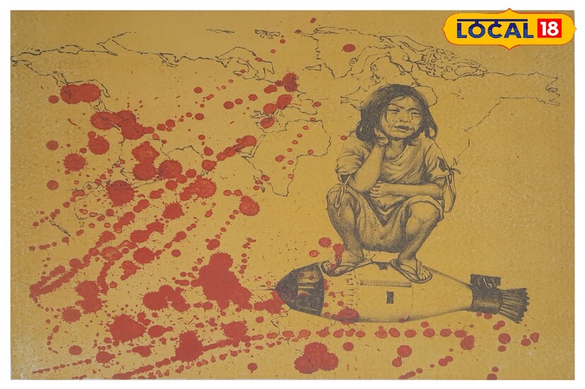 পেহেলগাঁও ঘটনার ঠিক প্রায় ১৫ দিনের মাথায় তার পাল্টা প্রত্যাঘাত হানে পাকিস্তানের পাঞ্জাব প্রদেশের বেশ কিছু সন্ত্রাস ঘাঁটিতে। সেই ঘটনাকে সামনে রেখে শিল্পী সুরজিৎ অধিকারীর রঙ তুলিতে ফুটো উঠলো বিশেষ চিত্র।