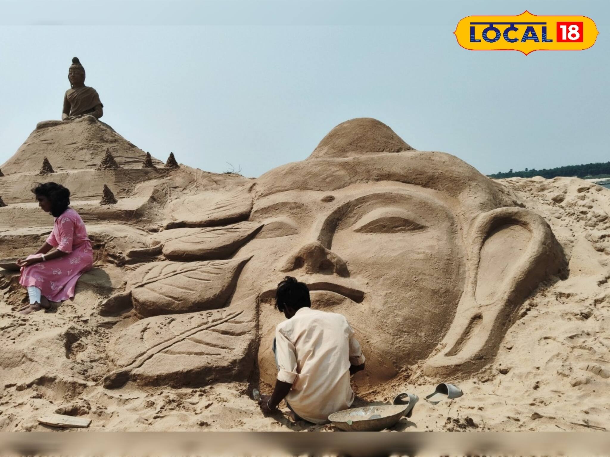 বুদ্ধ পূর্ণিমায় বিরাট কাণ্ড! দামোদরের চরে গৌতম বুদ্ধ! দেখতে ছুটে এল দূর-দূরান্তের মানুষ