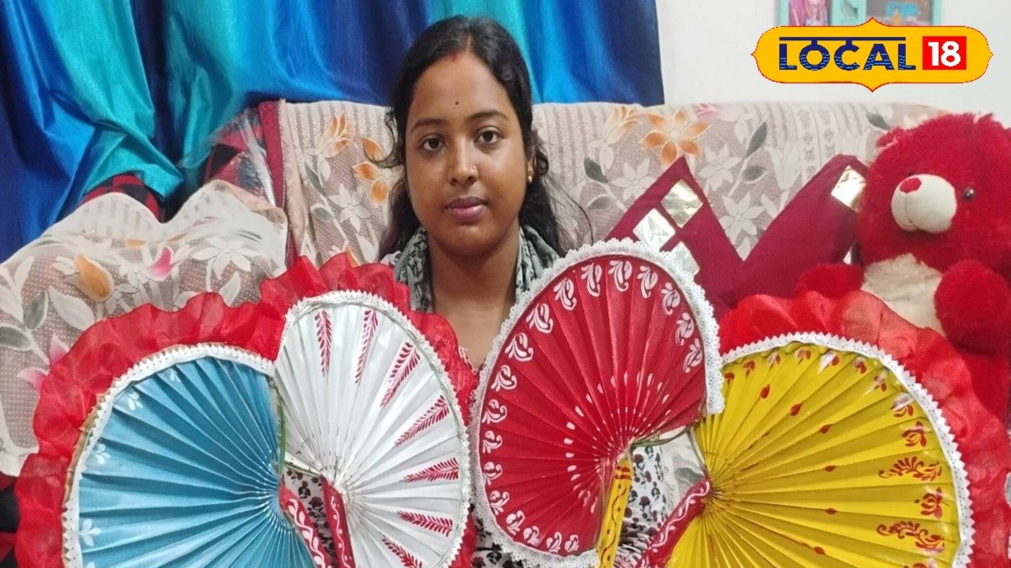 জামাইষষ্ঠীর আগে নন্দিতা দেবীর নকশা করা পাখার চাহিদা তুঙ্গে! 