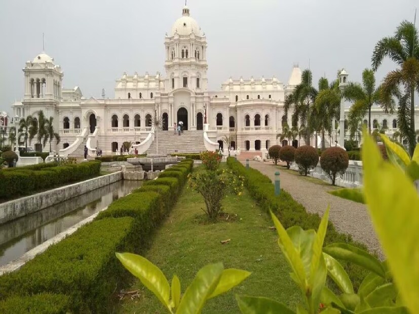 *ডাঃ সাহা বলেন, ভারতীয় জনতা পার্টি নেতৃত্বাধীন সরকার আসার পর আমরা সিদ্ধান্ত নিয়েছি যে এই প্যালেসটির যথাযথ ব্যবহার করা দরকার। মুখ্যমন্ত্রী বলেন, এই ঐতিহ্যবাহী হোটেলে প্রায় ১০০টির মতো রুম হবে। এরমধ্যে চারটি এক্সক্লুসিভ রুম হবে। সংগৃহীত ছবি। 