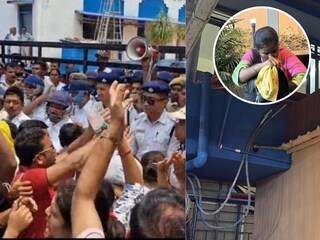 আচমকা উপর থেকে ঝাঁপ মহিলার, ফের ধুন্ধুমার কাণ্ড বিকাশ ভবনে! ‘পুলিশকে গো ব‍্যাক’ স্লোগান