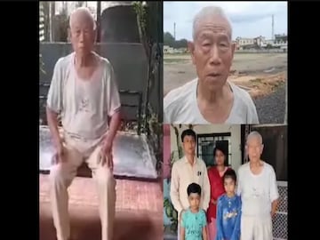 নিজের পরিবারের সঙ্গে ওয়াং চি৷ 