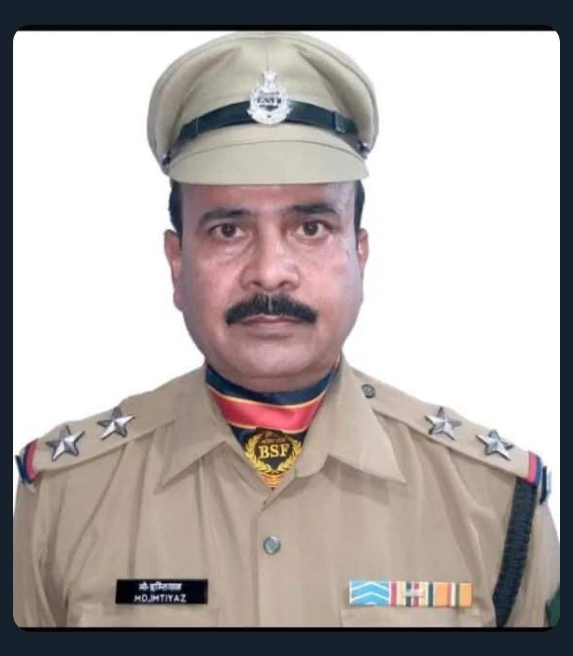 পাকিস্তানের পক্ষ থেকে ছোড়া গুলিতে শহিদ হলেন বিএসএফ-এর সাব-ইন্সপেক্টর মোঃ ইমতিয়াজ।
