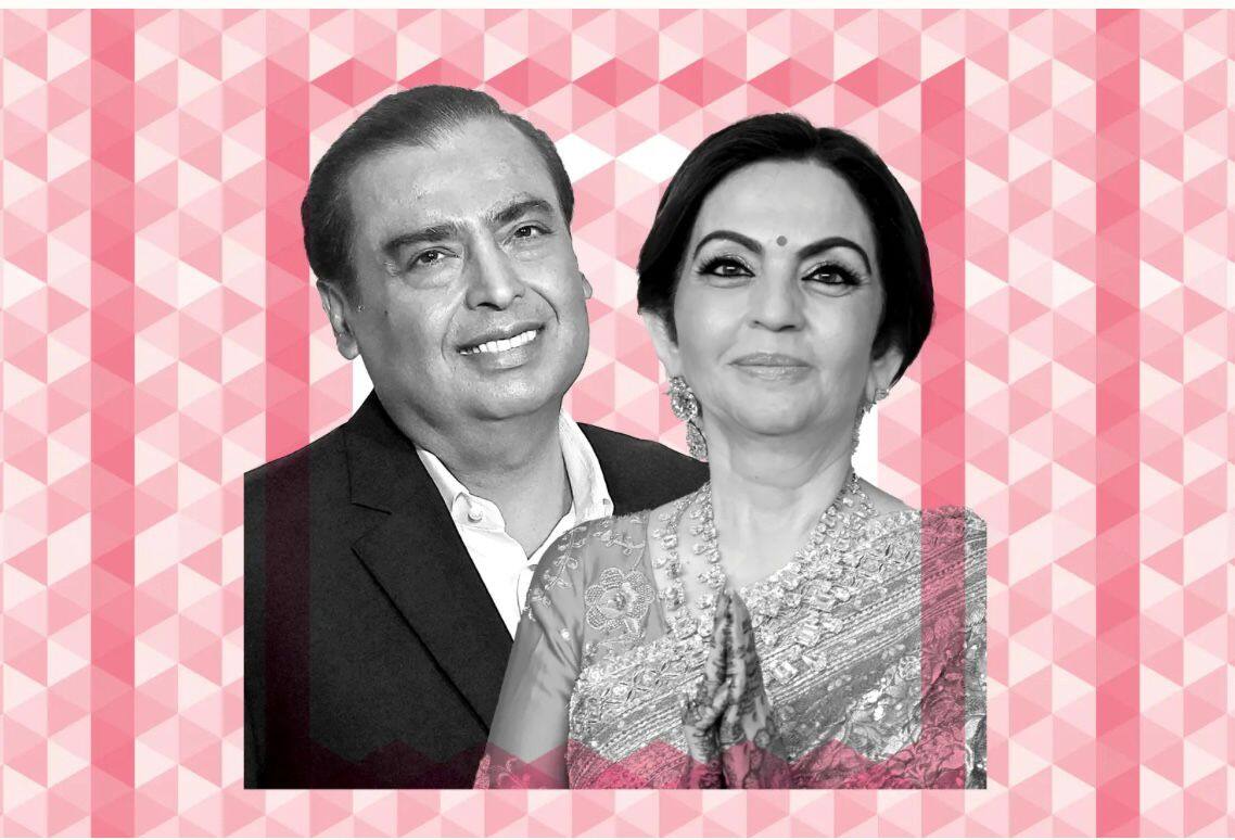 প্রথম বারের জন্য প্রকাশিত Time100 Philanthropy তালিকায় মুকেশ আম্বানি এবং নীতা আম্বানি৷ Image/Time