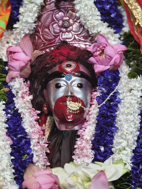 ফলহারিণী অমাবস্যা শেষের আগে মা তারাকে ফলের মালায় সাজিয়ে পুজো করা হবে। সোমবার সকাল থেকেই তারাপীঠ মন্দিরে হাজারে হাজারে ভক্ত লম্বা লাইন দিয়ে মা তারার মন্দিরে পূজা দিচ্ছেন। ভক্তদের কথা চিন্তা করে তারাপীঠ মন্দির কমিটির তরফ থেকে আজকে দুপুরের অন্নভোগের আয়োজন করা হয়েছে প্রায় দশ হাজার পুণ্যার্থীর। পর্যাপ্ত জলের ব্যবস্থা থেকে শুরু করে সব রকমই ব্যবস্থা করেছে তারাপীঠ মন্দির কমিটি। (ছবি: ফেসবুক)