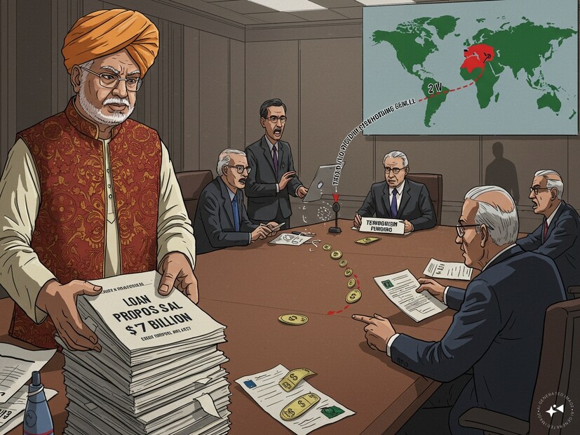 IMF-এর সাহায্য আটকানোর পরিকল্পনাদ্বিতীয় পদক্ষেপ হিসেবে, ভারত ২০২৪ সালের জুলাই থেকে শুরু হওয়া IMF-এর ৭০০ কোটি ডলারের ঋণ প্রকল্পে আপত্তি জানাতে চলেছে। এই প্রকল্প ৩৭ মাস ধরে চলবে এবং মোট ছয়টি রিভিউ মিটিং হয়, যার ভিত্তিতে পরবর্তী কিস্তি মঞ্জুর করা হয়। ভারতের অভিযোগ, এই টাকা সন্ত্রাসবাদ ও অবৈধ কাজে ব্যবহার করা হচ্ছে। তাই মে মাসে IMF-এর বোর্ড মিটিংয়ে বিষয়টি তুলতে চলেছে ভারত।