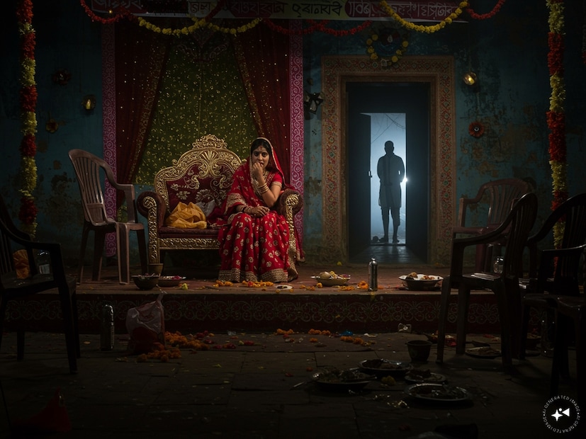 এদিকে সন্ধ্যা গড়িয়ে রাত। বর তো টয়লেটে গেল, আর ফিরল না! কানাঘুষো ছড়াতে শুরু করল—বর নাকি পালিয়েছে! সত্যিই কি তাই? 