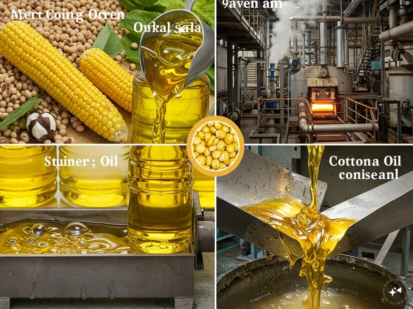 ৬. উদ্ভিজ্জ তেল (Vegetable Oil)এই তেল সাধারণত সয়াবিন, ভুট্টা, সূর্যমুখী, ক্যানোলা, তুলো প্রভৃতি থেকে তৈরি হয় এবং অতিরিক্ত প্রক্রিয়াজাত। এতে ট্রান্স ফ্যাট ও প্রদাহ সৃষ্টিকারী যৌগ তৈরি হয়, যা শরীরের জন্য ক্ষতিকর। গরম করলে এতে অ্যালডিহাইড, ফ্রি র&#x200d;্যাডিক্যাল ইত্যাদি টক্সিন তৈরি হয়, যা ডিএনএ-কে ক্ষতি করে এবং ক্যান্সারের ঝুঁকি বাড়ায়।
