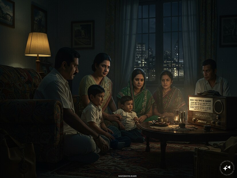 কখনও শোনা যেত—‘দিল্লিতে বিমান হামলা’, কখনও 'পারমাণবিক বোমা'র গুজব ছড়াত। তাই রেডিওর প্রতি নির্ভরতা ছিল তুঙ্গে। মানুষ রেডিওর সামনে সারারাত বসে থাকত—যেমন ১৯৭১ সালের ৪ ডিসেম্বর রাতে ‘অপারেশন ট্রাইডেন্ট’-এ ভারতীয় নৌবাহিনী যখন করাচি বন্দর আক্রমণ করেছিল, তখন মুম্বইয়ে ব্ল্যাকআউট হয়ে যায় এবং মানুষ রাতভর রেডিওর পাশে বসে থাকে।