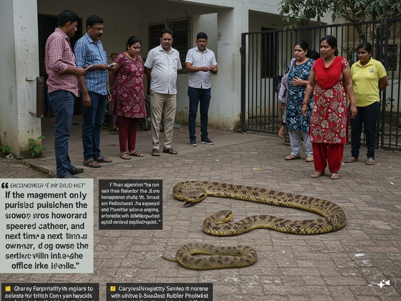 এই ঘটনার ভিডিও সোশ্যাল মিডিয়ায় ভাইরাল হতেই চাঞ্চল্য ছড়ায়। কেউ মজা পান, কেউ আতঙ্কিত হন। বহু বাসিন্দা বলেন, তাঁদের দীর্ঘদিনের অভিযোগ উপেক্ষিত হয়েছিল। একজন বলেন, “ম্যানেজমেন্ট যদি শুধু সাপওয়ালাকে শাস্তি দেয় আর কুকুরওয়ালাকে না দেয়, তবে পরের বার সাপ ঢুকবে অফিসেই।”
