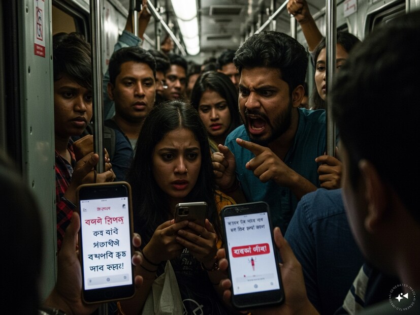 নিয়মমাফিক স্লিপার কোচে যেতে বলা মাত্রই শুরু হয় গোলমাল। তারপর আচমকা মোবাইল নম্বর নিয়ে ভয় দেখানো, "যদি কথা না শোনো, মিথ্যে শ্লীলতাহানির কেসে ফাঁসিয়ে দেব!"
