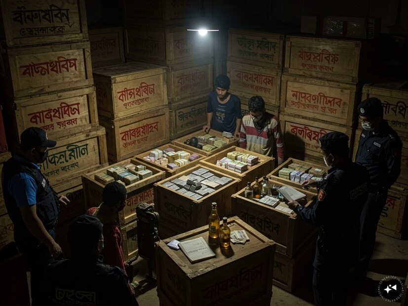 ‘অপারেশন সতর্ক’-এ বড় সাফল্য:২০২৪-২৫ অর্থবর্ষে ‘অপারেশন সতর্ক’ অভিযানে এখন পর্যন্ত ১৫টি মদ পাচারের ঘটনা ধরা পড়েছে, গ্রেফতার করা হয়েছে ১৭ জনকে। একইসঙ্গে কর ফাঁকি দিয়ে সোনা, রূপো ও নগদ অর্থ বহনের ঘটনাও সামনে এসেছে। মোট ১৩৬.০১৭ কেজি রূপো উদ্ধার হয়েছে, যার বাজারমূল্য প্রায় ১৩.৭৩ লক্ষ টাকা।