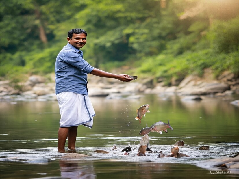 : মেরঠের মুসকান রস্তোগিকে মনে আছে, যে নিজের প্রেমিকের সঙ্গে মিলে মেরে ফেলেছিল নিজের স্বামীকে৷ সেই ঘটনাকে ছাপিয়ে গিয়ে নৃশংসতার নতুন নিরিখ তৈরি করল উত্তর প্রদেশের শ্রাবস্তী জেলায় এক ভয়াবহ ঘটনা৷ যেখানে এক স্বামী প্রথমে নিজের স্ত্রীকে হত্যা করার পর টুকরো টুকরো করে কেটে ফেলে, তারপর শরীরের ছোট ছোট টুকরো খালের মাছদের খাইয়ে দেয় এবং তারপর বাকি টুকরোগুলিতে আগুন ধরিয়ে দেয়। Photo- Representative (Meta AI)