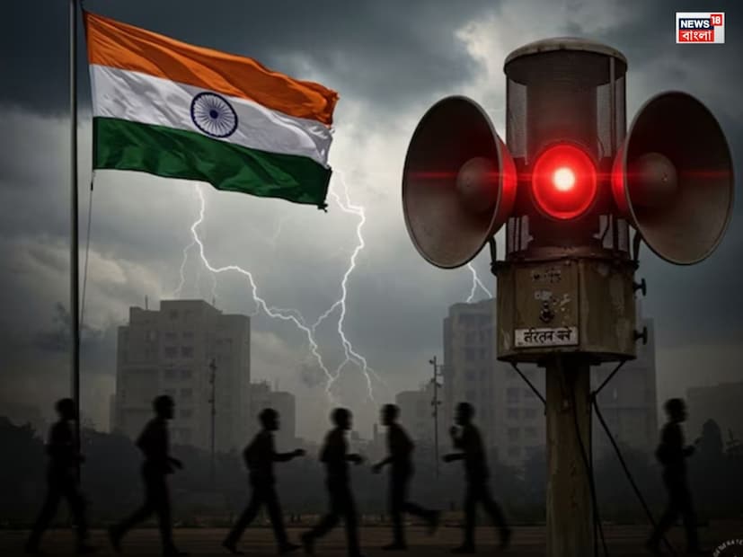 ভারত সরকার ৭ মে সারা দেশের ২৪৪টি জেলায় একটি দেশব্যাপী মক ড্রিল পরিচালনা করবে। ১৯৭১ সালের পর এটিই প্রথম বড় ধরনের মক ড্রিল। ড্রিল চলাকালীন, ব্ল্যাকআউট থাকবে এবং সাইরেন বাজানো হবে, যা মানুষকে নিরাপদ স্থানে সরে যাওয়ার ইঙ্গিত দেবে। (Representative Image/AI)