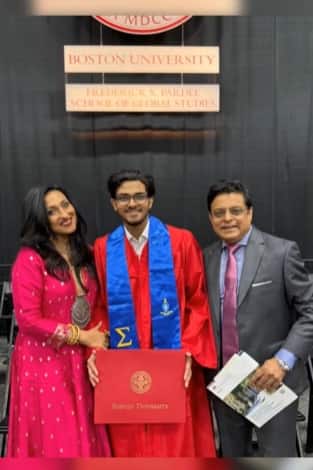  আমেরিকার বস্টন ইউনিভার্সিটি থেকে পাশ করলেন অঙ্কন৷