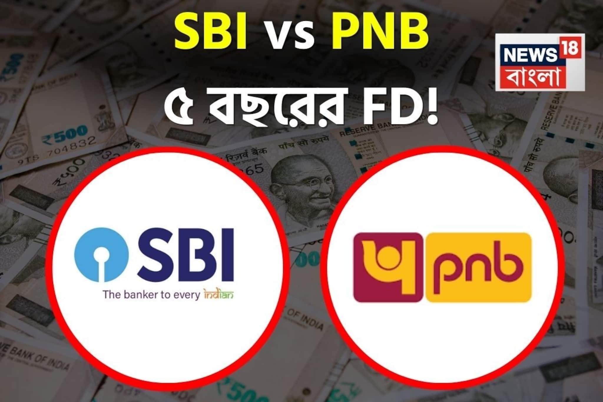 SBI vs PNB ৫ বছরের FD : ৪,৫০,০০০ টাকা বিনিয়োগে আপনার রিটার্ন কত হবে দেখে নিন