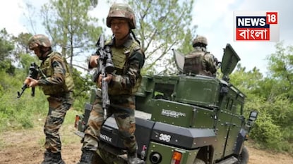 Soldiers arrive for a mock drill in an armored vehicle in Jammu’s Nowshera. (IMAGE: AP PHOTO) Soldiers arrive for a mock drill in an armored vehicle in Jammu’s Nowshera. (IMAGE: AP PHOTO)