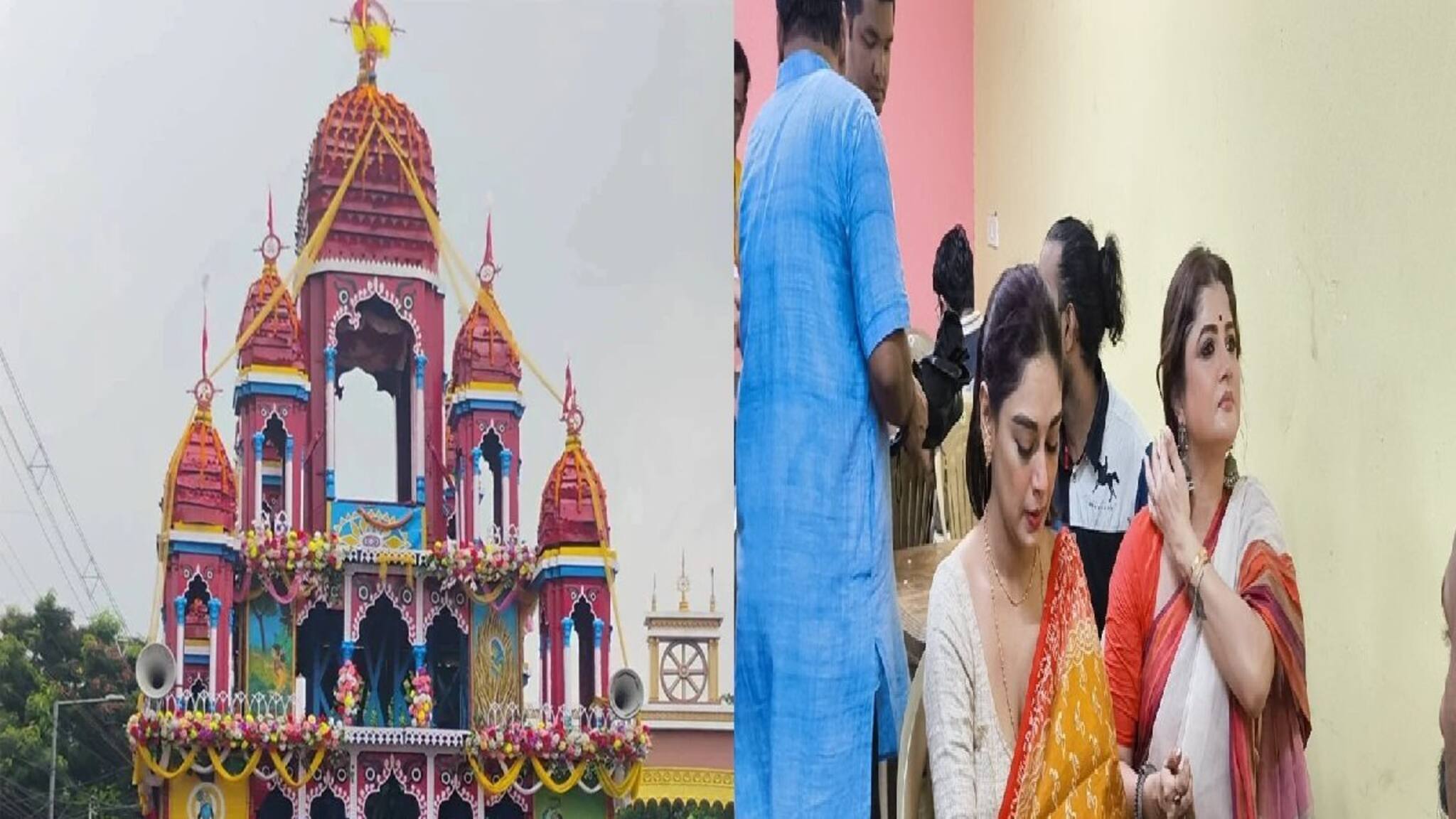 টলিউডের হিরোইন, মাহেশের রথে এসে পাত পেড়ে খেলেন জগন্নাথ দেবের প্রসাদ, খেয়ে যা বললেন...