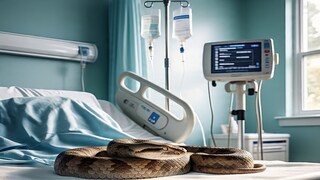 হাসপাতালের ওয়ার্ডে ঘুরছে সাপ Photo- Representative (Meta AI)