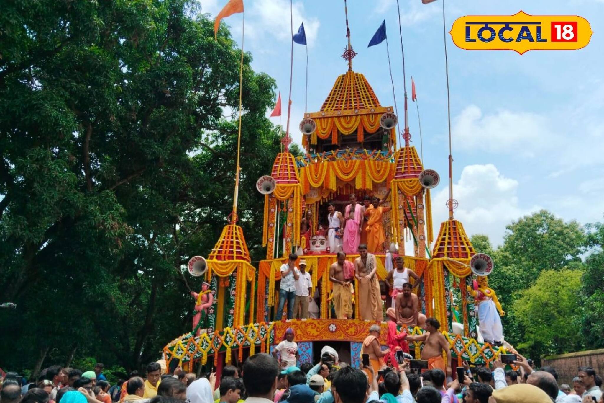 ২৮৫ বছরের প্রাচীন গুপ্তিপাড়ায় রথ! হয় পুরীর রথযাত্রার মতন দক্ষিণ টান 