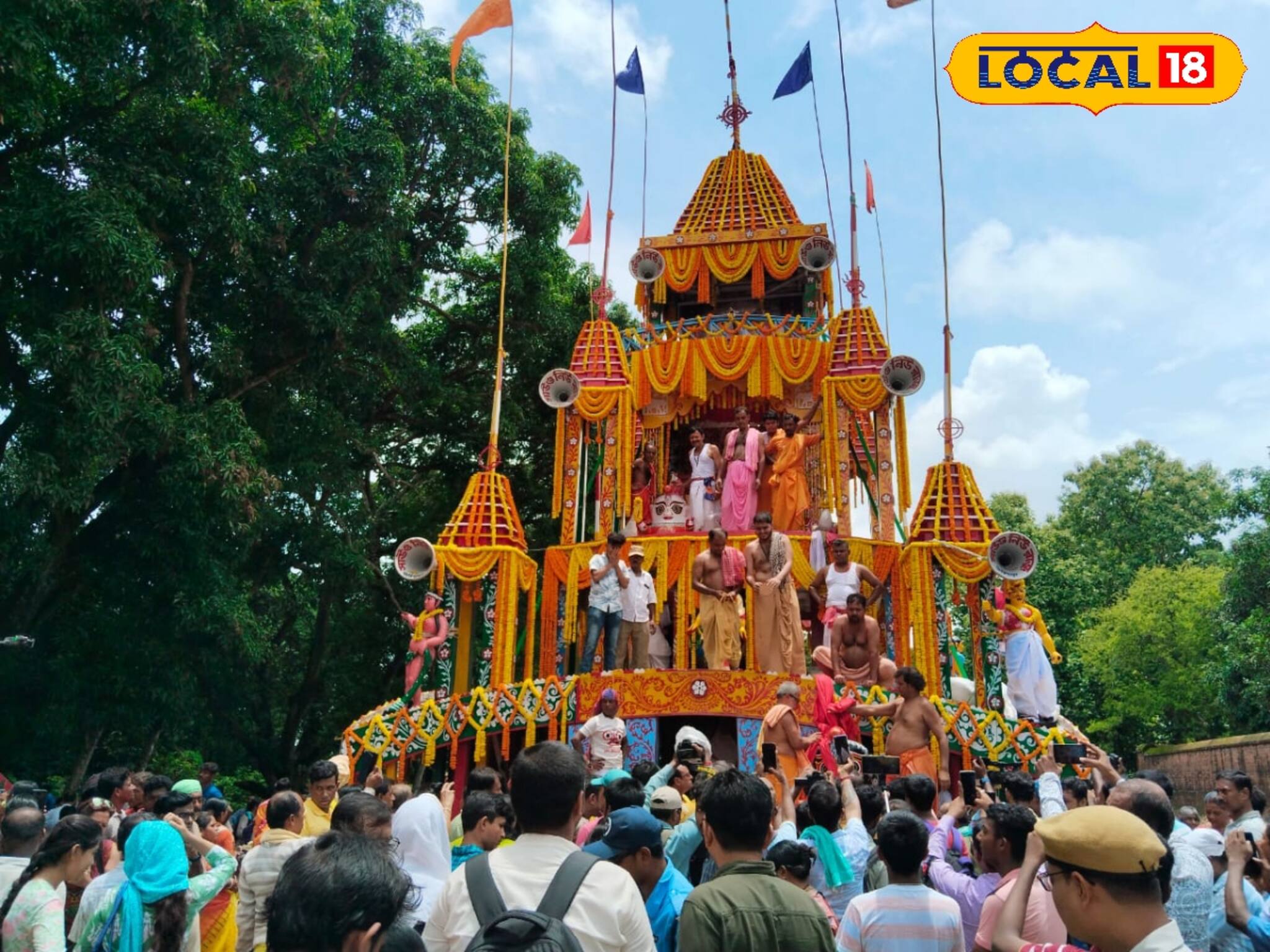 ২৮৫ বছরের প্রাচীন গুপ্তিপাড়ায় রথ! হয় পুরীর রথযাত্রার মতন দক্ষিণ টান 