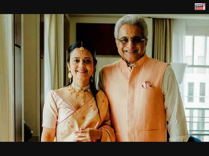তাঁর বিয়ের ছবি সামনে আসতেই সকলের মনে তাঁর শাড়ি নিয়ে প্রশ্ন জাগে। কোন ডিজাইনারের শাড়ি পড়ল সাংসদ, কতই বা সেই শাড়ির দাম।