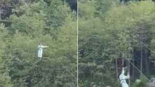 জিপলাইলিংয়ের সময় 