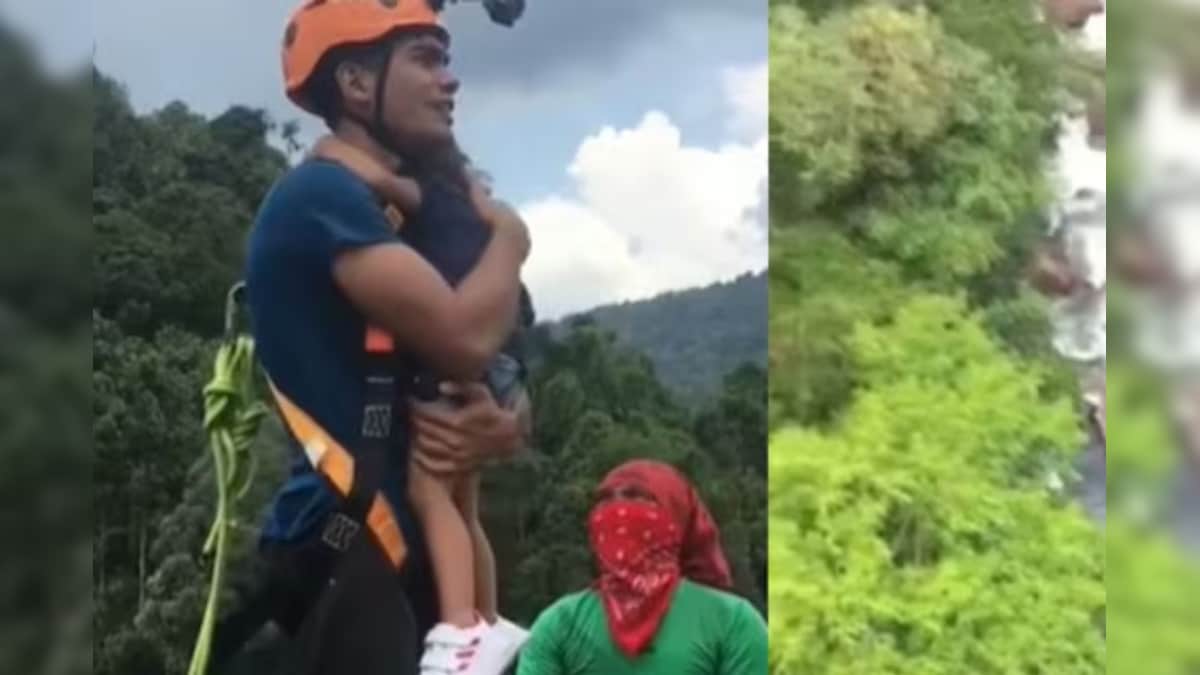 Viral: ২ বছরের শিশুকে নিয়ে ২০০ ফুট উঁচু থেকে বাঞ্জি জাম্পিং! ভিডিও ভাইরাল হতেই তুলোধনা বাবাকে