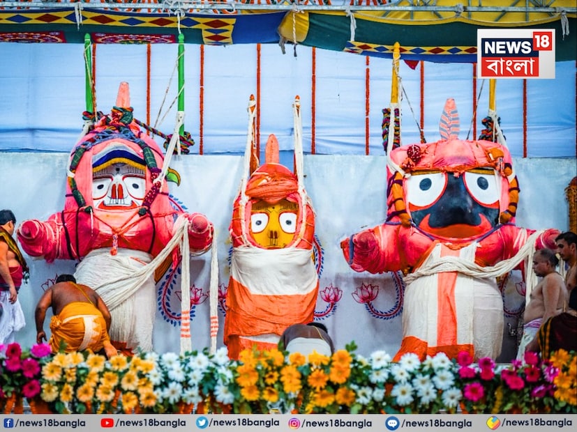 এরপর তাদের পুনরায় পাহাণ্ডি বিজয়ের মাধ্যমে মন্দিরে নিয়ে গিয়ে জগন্নাথ দেব ও বলরামকে গজবেশ ও সুভদ্রা দেবীকে পদ্মবেশে সজ্জিত করা হবে। অর্পণ করা হবে গোলাপ ফুল সহ পাঁচ রকমের ফল। গজবেশ ও পদ্মবেশের পোশাক ইতিমধ্যে ইসকনের এক ভক্ত তৈরি করে জগন্নাথ মন্দিরে এনেছেন। 