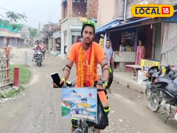 কেদারনাথ যাওয়ার পথে মালদহের হরিশ্চন্দ্রপুরে অলোক মাহাতো