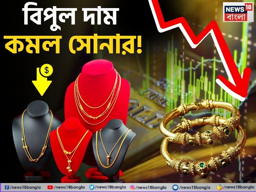 সকাল সকাল বড় সুখবর ! শুক্রবার এক ধাক্কায় অনেকটাই কমল সোনার দাম ৷ গত কয়েকদিনে লাগাতার দাম কমেছে সোনার ৷ এখন কি সোনা কেনার সঠিক সময় ? না কি আগামী দিনে আরও কমতে পারে দাম ? অনেকেই মনে করছেন সোনার দাম সর্বোচ্চ পর্যায়ে পৌঁছে গিয়েছে ৷ ফলে এবার দাম কমার পালা ৷ স্বাভাবিক ভাবেই সোনার দামের ওঠা-পড়া নিয়ে সকলেরই কৌতুহল রয়েছে ৷ এদিন অনেকটা দাম কমায় কিছুটা স্বস্তি পেয়েছেন সাধারণ মানুষ ৷