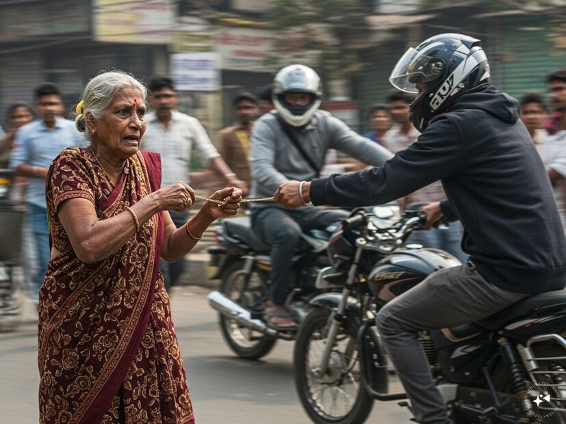 সেই মামলায় তাঁর বৃদ্ধা মাকে টার্গেট করা হয়েছিল। সেখানেও সেই সোনার চেন ছিনতাইয়েরই ঘটনা। দুটো ক্ষেত্রেই প্রায় একই রকম বিষয় সামনে আসে। দুই ক্ষেত্রেই অপরাধীদের মুখ ঢাকা ছিল। আর বাইকে করে এসে আচমকাই ছিনতাই করেছিল তারা। আর ক্লু ছিল নম্বরপ্লেট বিহীন বাইক।  Generated image
