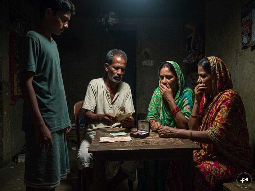 ছবিটি পছন্দ হয় পরিবারের। তারপর গোকুল জানায়, বিয়ের জন্য কনের পক্ষ থেকে ২ লক্ষ টাকা চাই।রামগোপালের বাবা পরিবারের গয়না বিক্রি করে কোনও মতে জোগাড় করেন ওই টাকা।