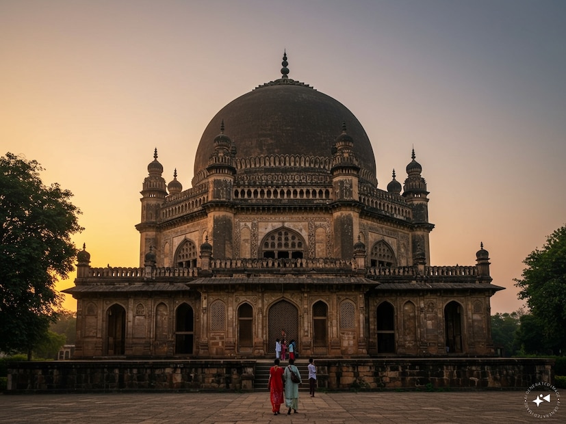 &#x1f56f;&#xfe0f; ৩. গোল গুম্বজ: কানের ফিসফিসিও শোনা যায়, কর্ণাটককর্ণাটকের বিজাপুরে অবস্থিত গোল গুম্বজ, ১৭শ শতকে মোহাম্মদ আদিল শাহ এই সমাধি তৈরি করেন। এর গম্বুজগুলি এশিয়ার মধ্যে সবচেয়ে বড় এবং স্তম্ভ ছাড়াই দাঁড়িয়ে আছে। সবচেয়ে আশ্চর্যের বিষয় হল এর কেন্দ্রস্থলে থাকা Whispering Gallery—এখানে এক পাশে ফিসফিস করলে তা অন্য পাশে স্পষ্টভাবে শোনা যায়! এমনকি প্রতিটি শব্দ ৭ বার প্রতিধ্বনিত হয়। এক কথায়, স্থাপত্যের এক বিস্ময়।