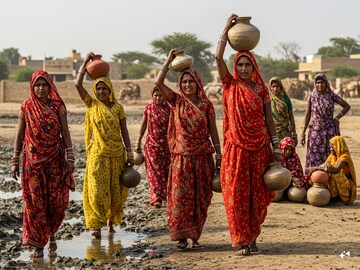  village in Barmer situated on the India-Pakistan border
Image Generated By AI