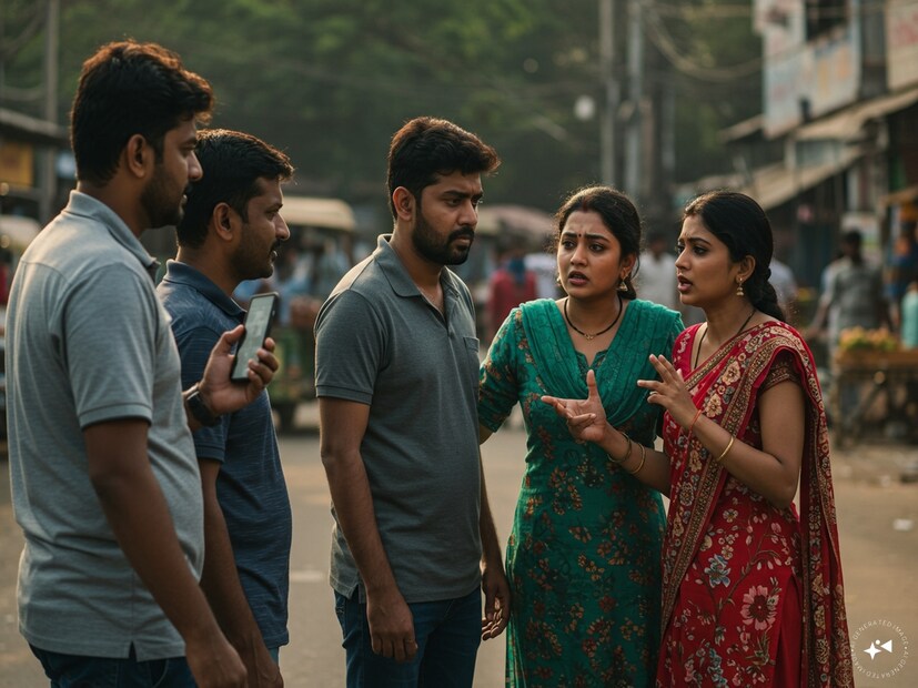 মেজাজ না হারিয়ে গোটা ঘটনা মোবাইলে ভিডিও রেকর্ড করেন লোকেশ৷ সেই ভিডিয়োয় শোনা যাচ্ছে, পঙ্খুরি বলছেন, ‘‘এই লোকটা অসভ্যতা করছিল..ইচ্ছে করে  আমার পা চিপ্টে দিয়েছে, এখন ভিডিও করছে৷’’ পরে অবশ্য বিহারের বাসিন্দা মিশ্রা দম্পতির বিরুদ্ধে মামলা রুজু করে বেল্লান্দুর পুলিশ৷ Generated image