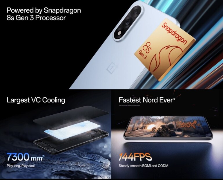 OnePlus Nord 5 সিরিজ: দাম এবং সম্ভাব্য ফিচার - Nord 5 সিরিজে যে প্রথম বড় পরিবর্তনটা আমরা আশা করতে পারি, সেটা হল এর ফ্ল্যাট ডিজাইন। যা চলতি বছরে যেন একটা স্ট্যান্ডার্ড হয়ে গিয়েছে। এই ফোনে থাকতে পারে 1.5K AMOLED ডিসপ্লে। যা ১২০ হার্ৎজের রিফ্রেশ রেট সাপোর্ট করতে পারে। জোর জল্পনা যে, MediaTek Dimensity 9400e দ্বারা চালিত হতে পারে OnePlus Nord 5। তবে Nord CE 5 চালিত হতে পারে একটি Dimensity 8000 দ্বারা