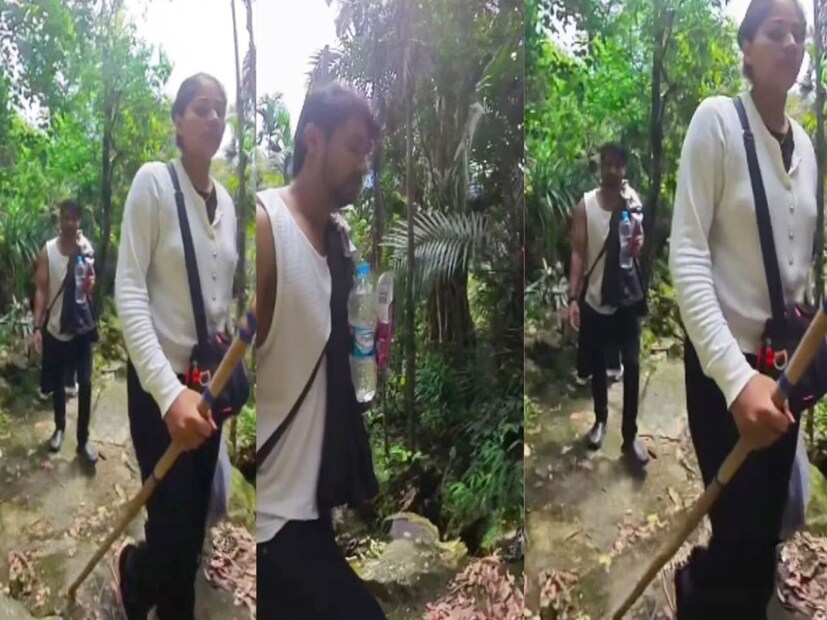 মেঘালয়ে মধুচন্দ্রিমায় গিয়ে খুন হয়েছেন ব্যবসায়ী রাজা রঘুবংশী। তদন্ত সূত্রে পুলিশ জানতে পেরেছে, খুনের মাত্র কয়েক ঘণ্টা আগেও স্ত্রীর সঙ্গে হইহই করে চড়াই বেয়ে পাহাড়ে উঠেছিলেন রাজা। তখনও জানতেন না, আর কিছু ক্ষণেই খুন হতে চলেছেন তিনি! সম্প্রতি একটি ভিডিওয় রাজা এবং তাঁর স্ত্রী সোনমকে মেঘালয়ের ঘন জঙ্গলে ঘেরা এক পাহাড়ে চড়তে দেখা গিয়েছে। 