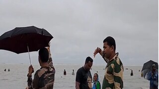 দুর্ঘটনার পর বকখালির সমুদ্রে পুলিশের নজরদারি৷ 