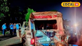 দুর্ঘটনাগ্রস্ত পুলিশের টহলদারি গাড়ি দুর্ঘটনাগ্রস্ত পুলিশের টহলদারি গাড়ি