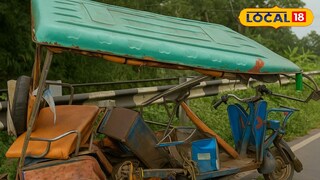 টোটো দুর্ঘটনা গাড়ির সাথে টোটো দুর্ঘটনা গাড়ির সাথে