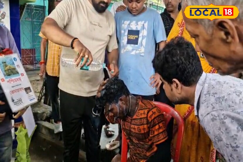 আন্তরিক ভালবাসা ও ভক্তির প্রকাশ দেখে আবেগ তাড়িত শম্ভু নিজেও