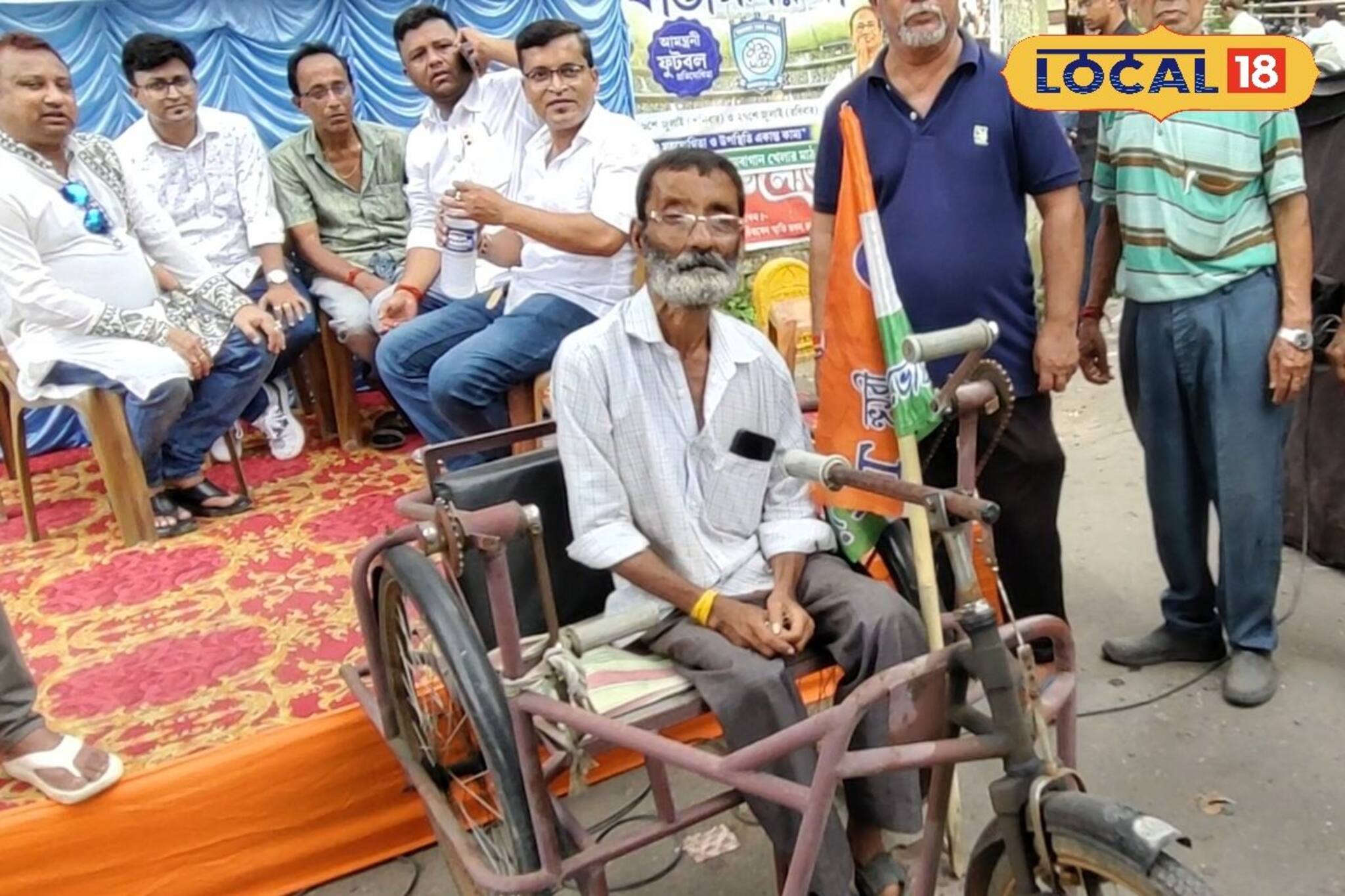 লক্ষ্য ২১শে জুলাই, হুইল চেয়ারে করেই পানিহাটি-ধর্মতলা, ১০ বছর ধরে এভাবেই আসছেন ৬০-এর বৃদ্ধ