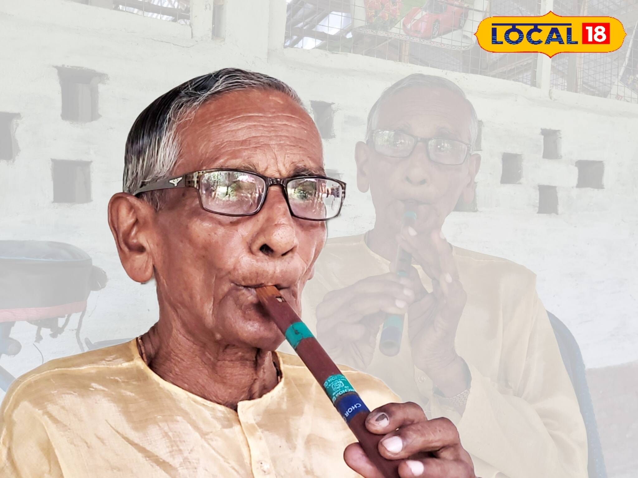 শ্বাস না কুলালেও বাঁশি যেন তার আত্মা, অবসরপ্রাপ্ত শিক্ষকের গুণ চমকে দেবে